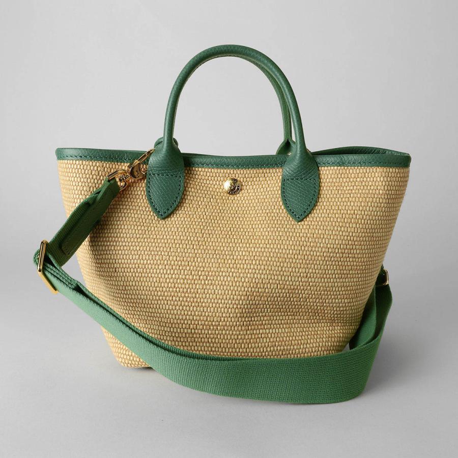 並行輸入 ロンシャン ハンドバッグ LONGCHAMP ル パニエ プリアージュ バスケットバッグ XSサイズ 10307 HGY M16レディース スモーキーグリーン 緑 爆買の画像