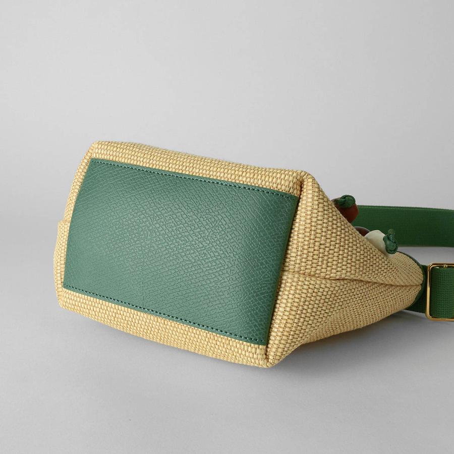 並行輸入 ロンシャン ハンドバッグ LONGCHAMP ル パニエ プリアージュ バスケットバッグ XSサイズ 10307 HGY M16レディース スモーキーグリーン 緑 爆買の画像