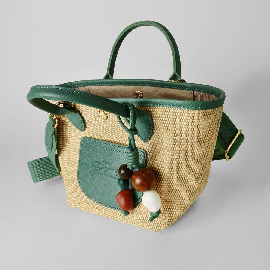 並行輸入 ロンシャン ハンドバッグ LONGCHAMP ル パニエ プリアージュ バスケットバッグ XSサイズ 10307 HGY M16レディース スモーキーグリーン 緑 爆買の画像