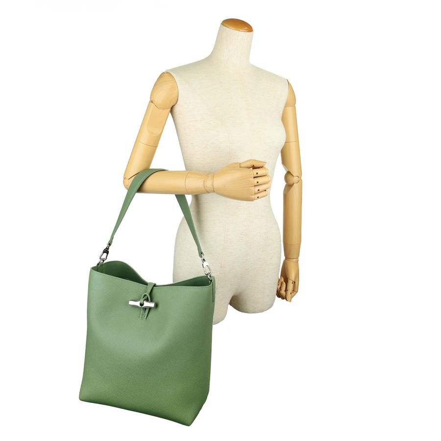 並行輸入 ロンシャン トートバッグ LONGCHAMP ル ロゾ M ホーボーバッグ 10315 HFP M16レディース グリーン 緑 爆買の画像