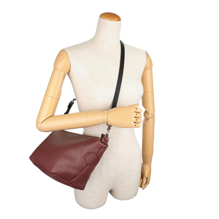 並行輸入 ロンシャン ハンドバッグ LONGCHAMP ル スラウチー CROSSBODY BAG S 10335 HIK P98レディース ワインレッド 赤 爆買の画像