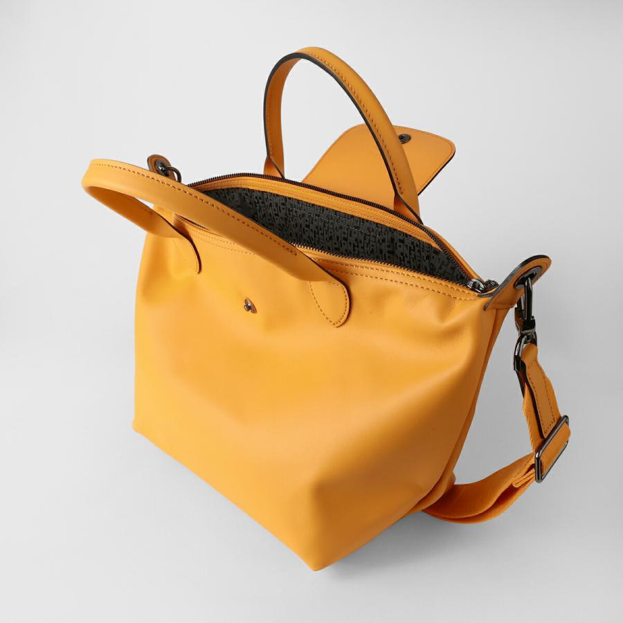 ロンシャン　ルプリアージュキュイール　Lサイズ　イエロー ロンシャン LONGCHAMP ルプリアージュ キュイール ハンドバッグ
