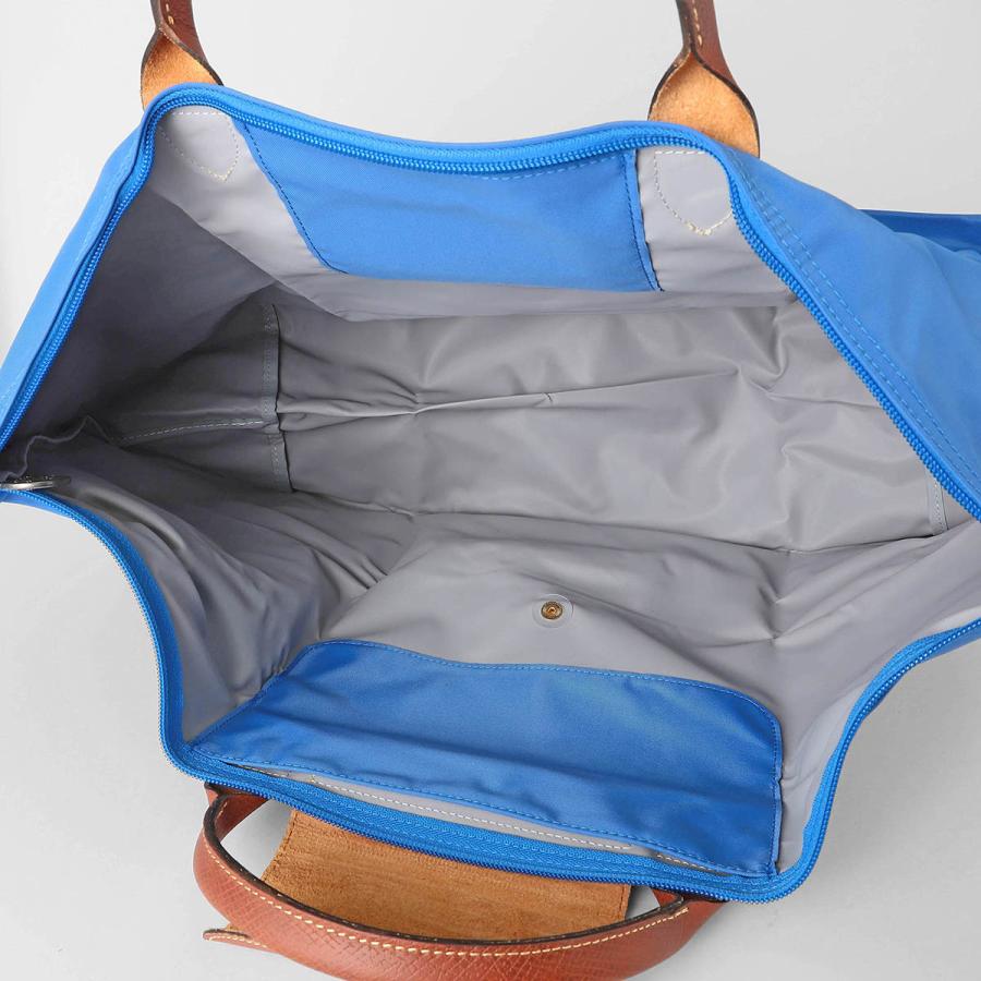 ロンシャン　青いナイロンとレザーのボストンバッグ　大 LONGCHAMP（ロンシャン） 並行輸入 ボストンバッグ ル プリアージュ