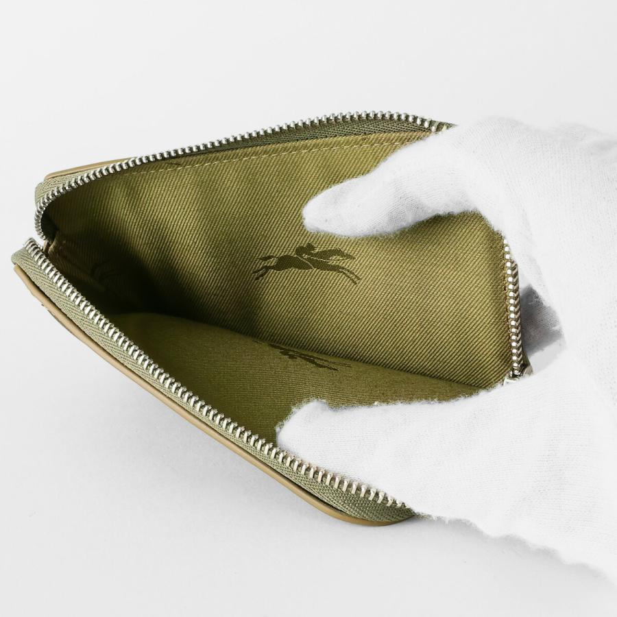 並行輸入 ロンシャン カードケース LONGCHAMP ポケットコレクション TWO TONE ZIP CARD HOLDER 30048 HIM 510レディース グリーン 緑 | LONGCHAMP | 03