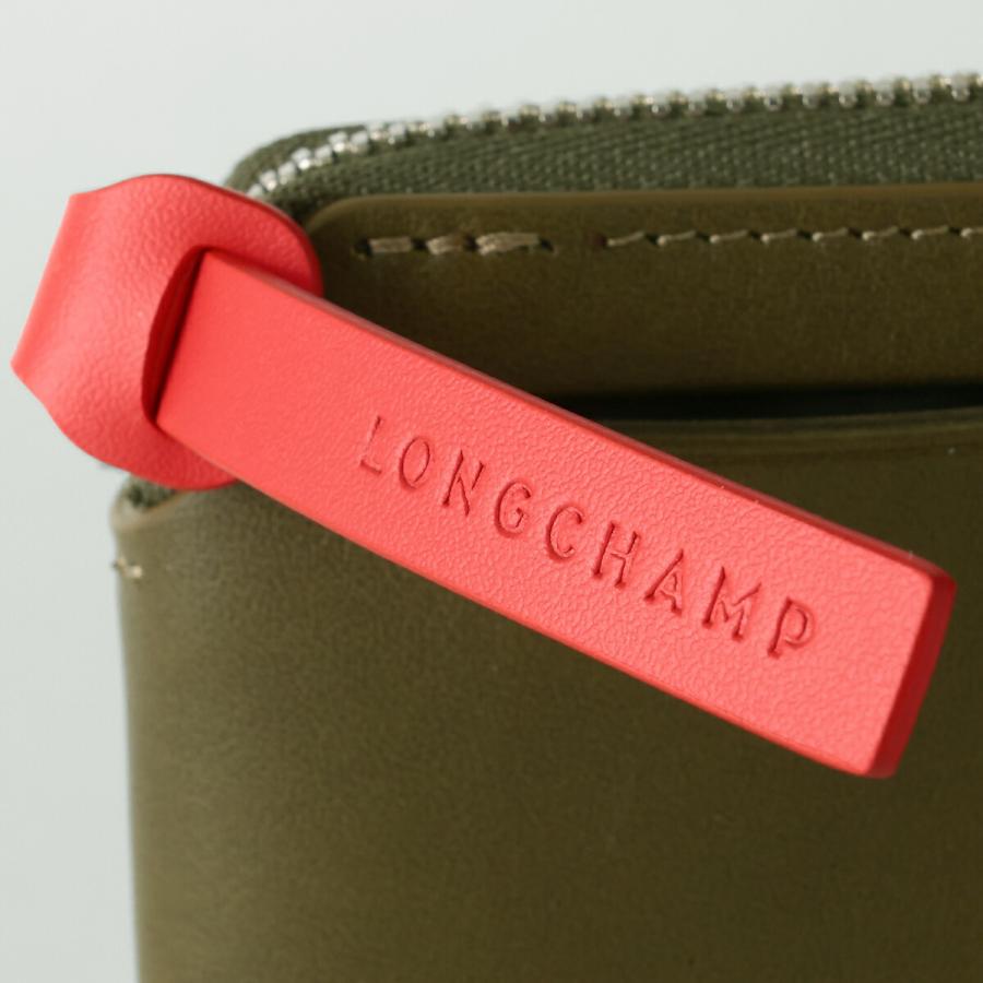 並行輸入 ロンシャン カードケース LONGCHAMP ポケットコレクション TWO TONE ZIP CARD HOLDER 30048 HIM 510レディース グリーン 緑 | LONGCHAMP | 05