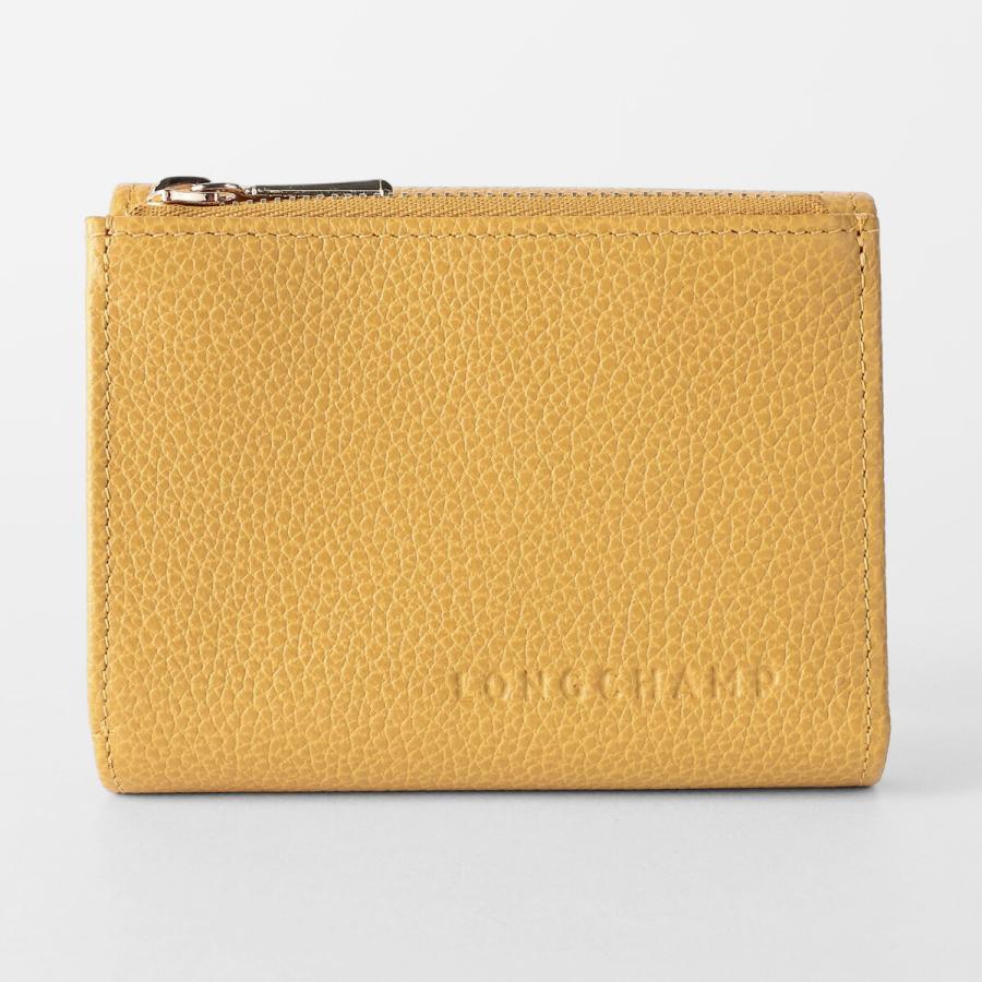 並行輸入 ロンシャン 3つ折り財布 LONGCHAMP ル フローネ コンパクトウォレット 30049 021 894レディース イエロー 黄色 爆買 | LONGCHAMP