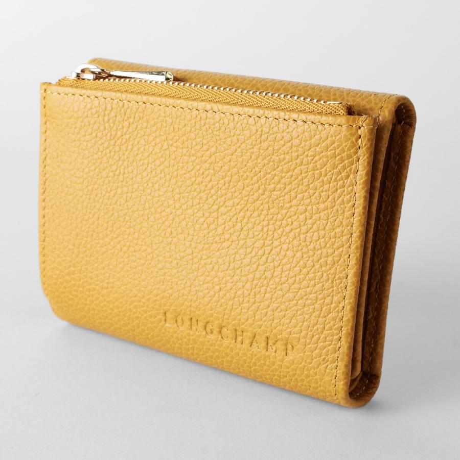 並行輸入 ロンシャン 3つ折り財布 LONGCHAMP ル フローネ コンパクトウォレット 30049 021 894レディース イエロー 黄色 爆買 | LONGCHAMP | 03