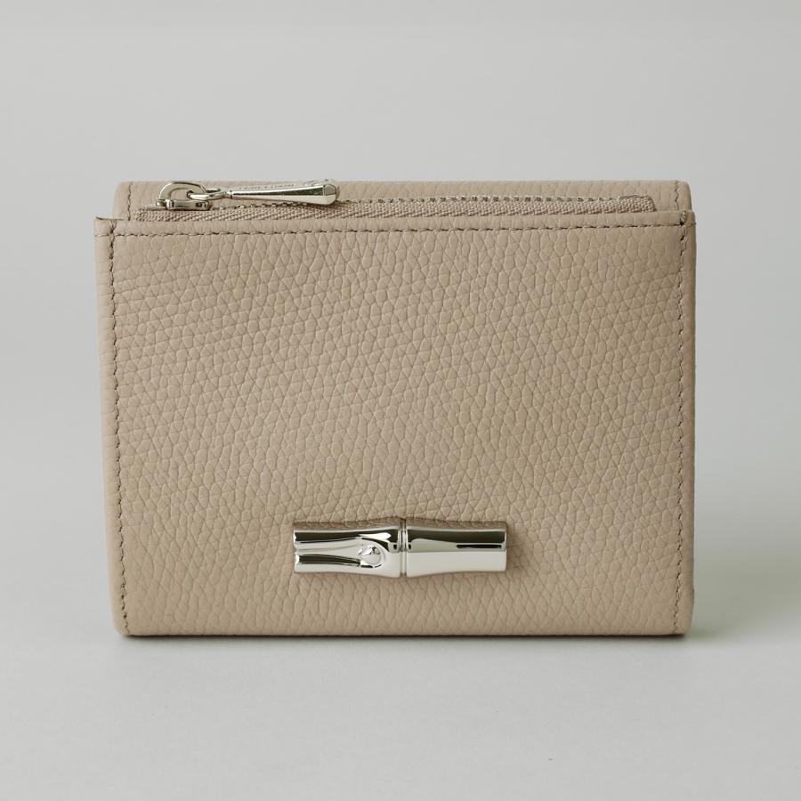 並行輸入 ロンシャン 3つ折り財布 LONGCHAMP ル ロゾ コンパクト ウォレット 30049 HFP 266レディース グレージュ | LONGCHAMP