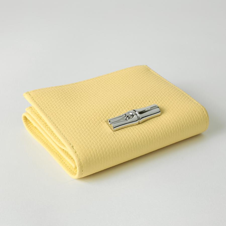 並行輸入 ロンシャン 3つ折り財布 LONGCHAMP ル ロゾ コンパクト ウォレット 30049 HFP M12レディース イエロー 黄色 | LONGCHAMP | 02