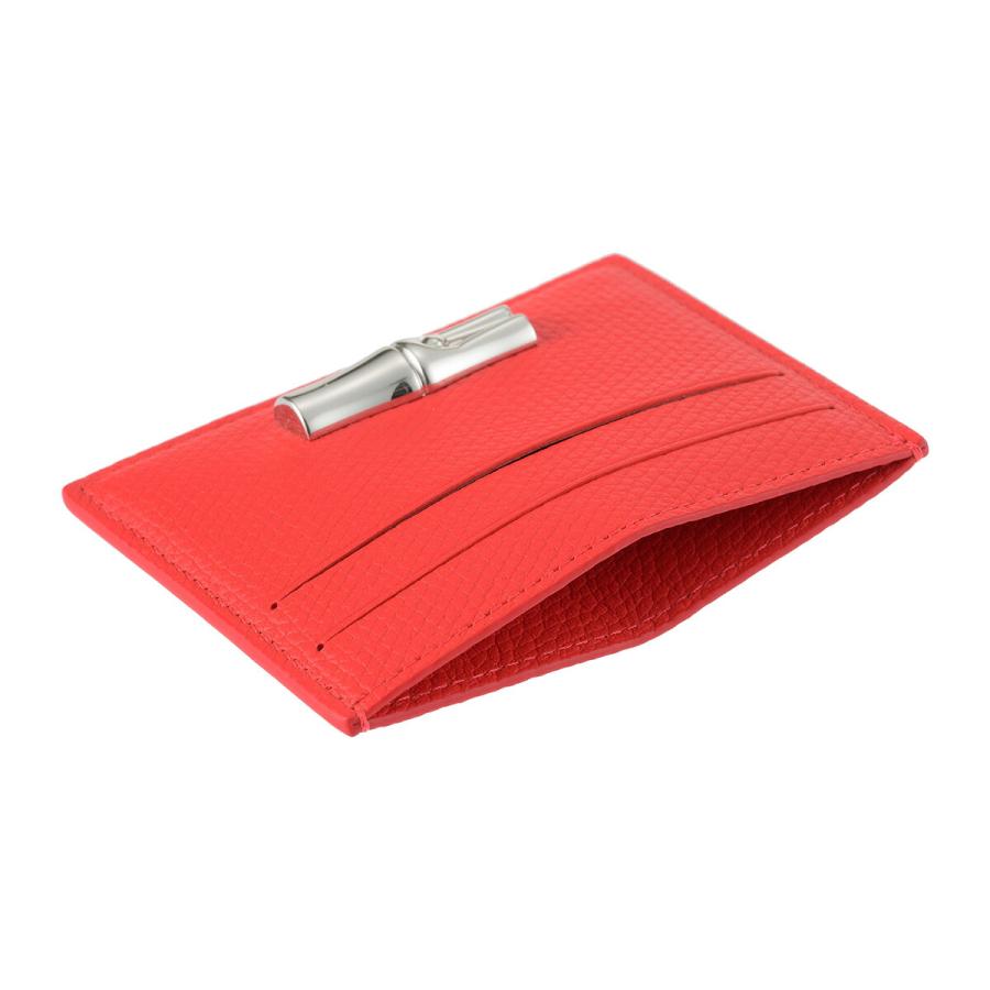 並行輸入 ロンシャン カードケース LONGCHAMP ル ロゾ カードケース 3218 HFP 108 レディース レッド 赤 | LONGCHAMP | 03