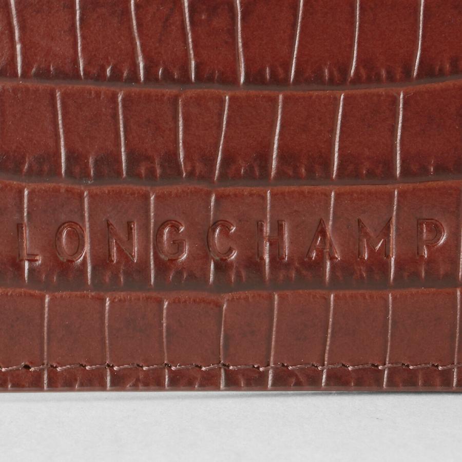 並行輸入 ロンシャン カードケース LONGCHAMP ポケットコレクション カードホルダー 3218 HID 002レディース ブラウン 茶色 | LONGCHAMP | 03