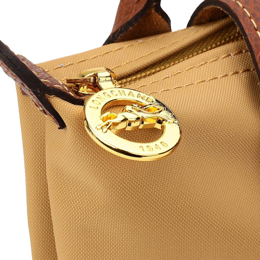 ロンシャン　ブラウン ハンドル付ポーチ　 ルプリアージュ LONGCHAMP ◇【送料無料】【ラッピング無料】ロンシャン ポーチ