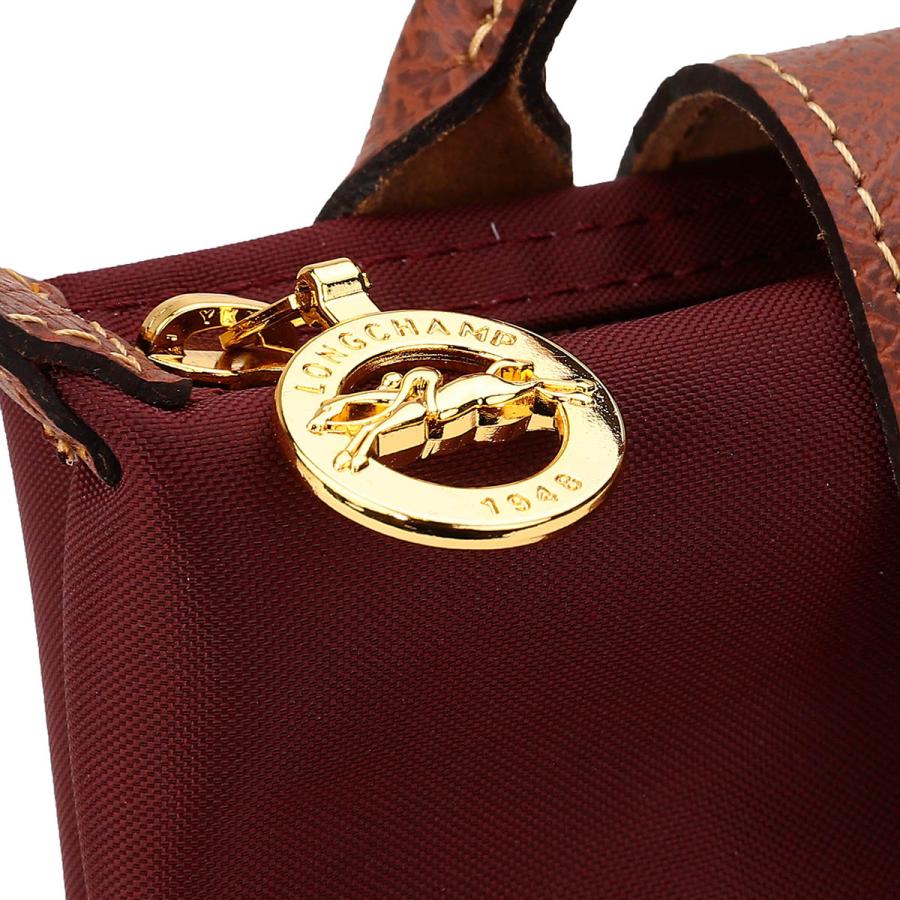 ロンシャン　ブラウン ハンドル付ポーチ　 ルプリアージュ すぐ届く Longchamp ルプリアージュオリジナル ハンドル付ポーチ