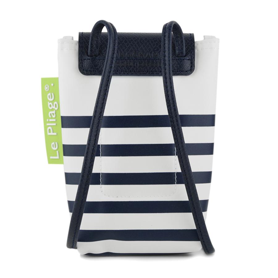 並行輸入 ロンシャン スマートフォンケース LONGCHAMP ル プリアージュ コレクション PHONE CASE 34201 HDF 165レディース ホワイト 白 ネイビー 紺 | LONGCHAMP | 01