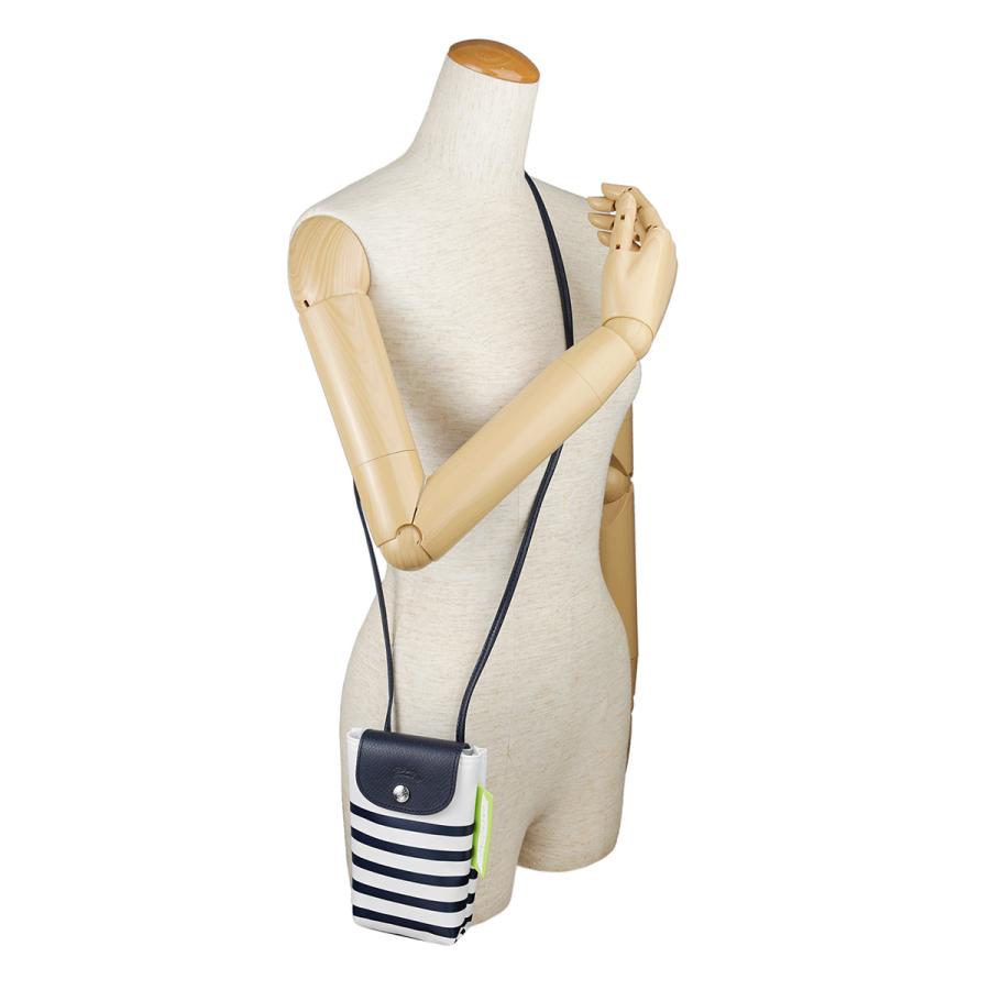 並行輸入 ロンシャン スマートフォンケース LONGCHAMP ル プリアージュ コレクション PHONE CASE 34201 HDF 165レディース ホワイト 白 ネイビー 紺 | LONGCHAMP | 05