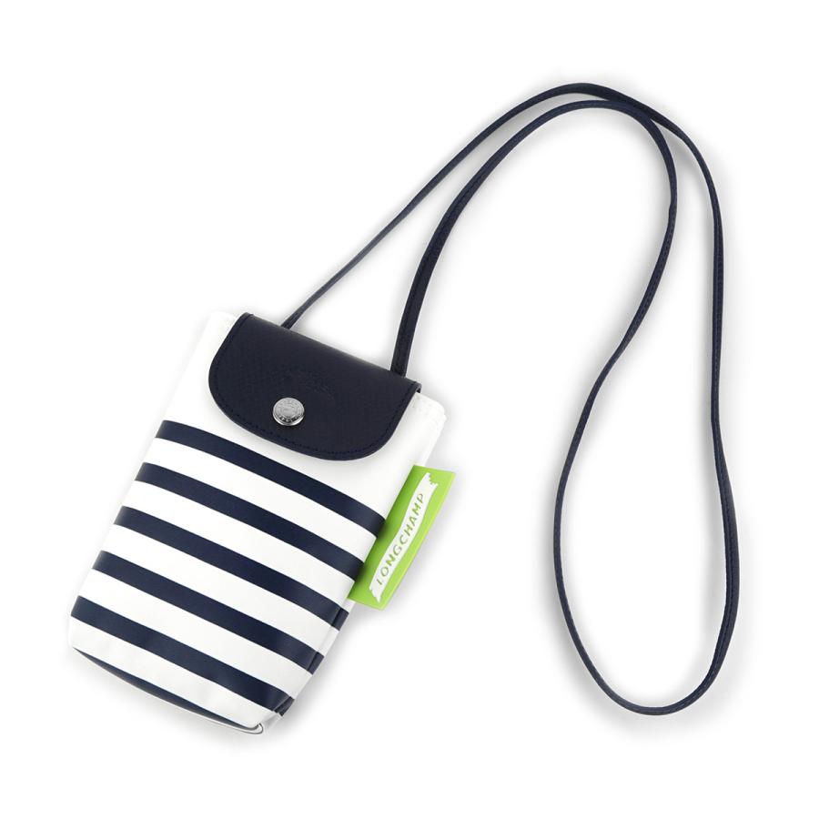 並行輸入 ロンシャン スマートフォンケース LONGCHAMP ル プリアージュ コレクション PHONE CASE 34201 HDF 165レディース ホワイト 白 ネイビー 紺 | LONGCHAMP | 08