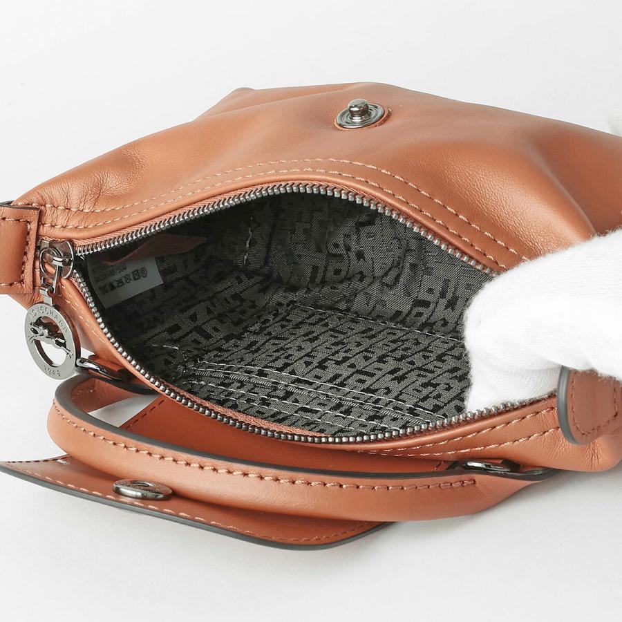 ロンシャン Lon gchamp ショルダーバッグ ブラウンde824 ロンシャン Lon gchamp ショルダーバッグ ブラウンde824