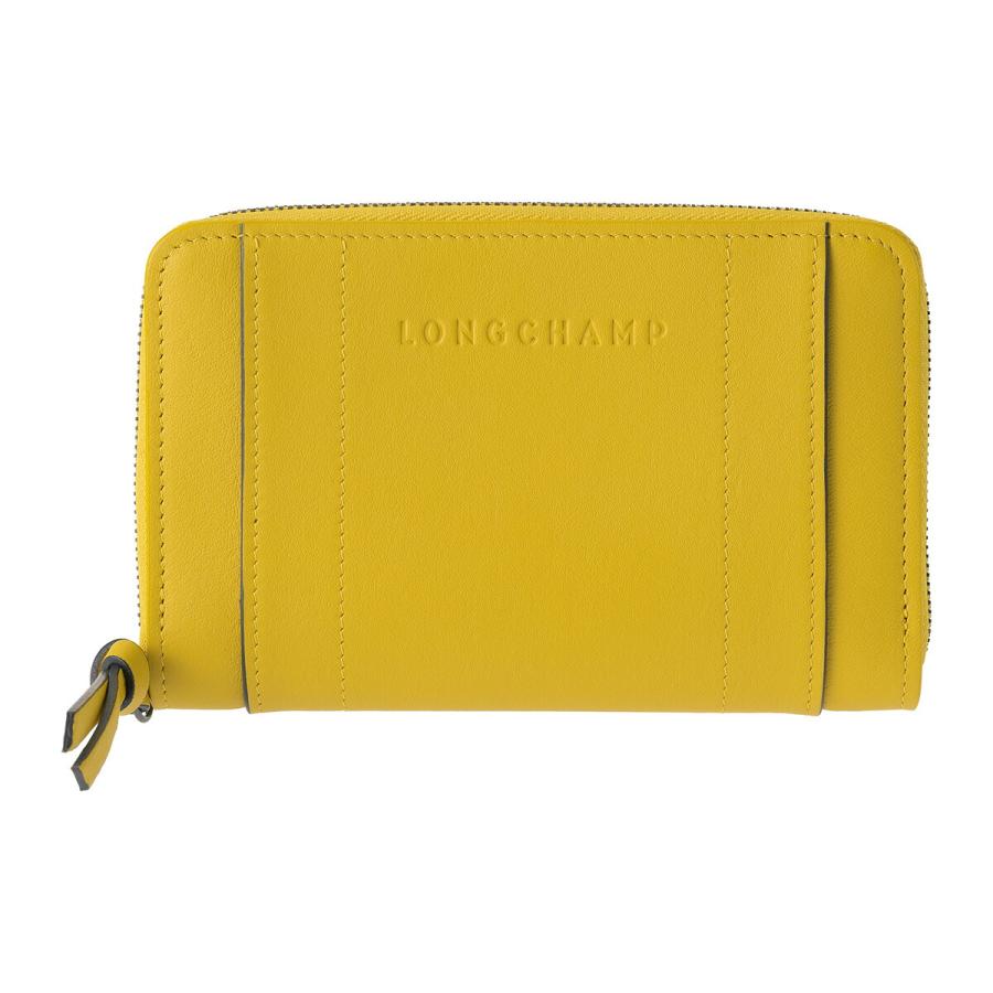並行輸入 ロンシャン その他財布 LONGCHAMP スリーディー COMPACT WALLET 3622 HCV M10 レディース イエロー 黄 | LONGCHAMP