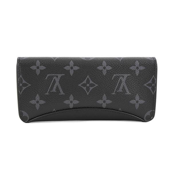 並行輸入 ルイヴィトン ポーチ Louis Vuitton モノグラム・エクリプス エテュイ・リュネット ウディ GI0296ユニセックス グレー ブラック | LOUIS VUITTON | 01