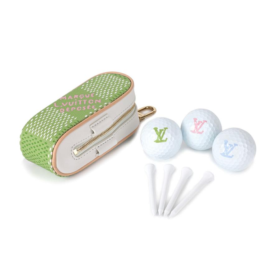 並行輸入 ルイヴィトン ゴルフボールケース Louis Vuitton ダミエ ゴルフセット・アンドルーズ GI1059ユニセックス ライトグリーン 黄緑 | LOUIS VUITTON | 05