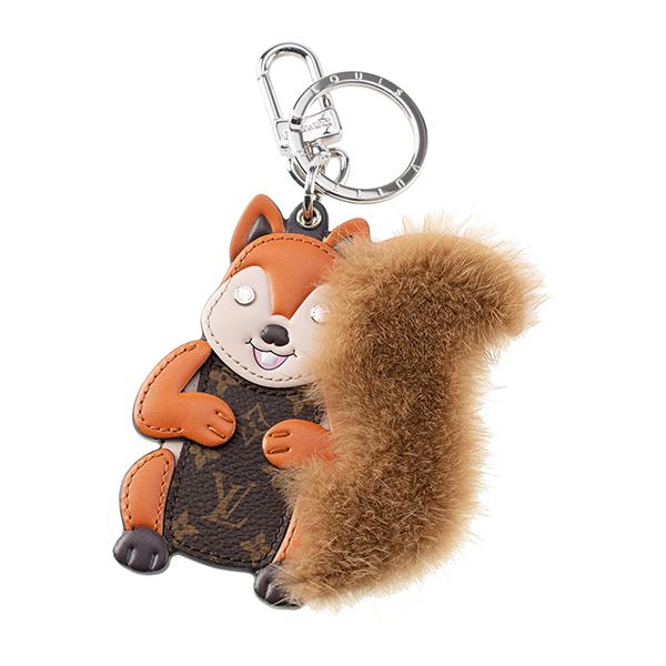 並行輸入 ルイヴィトン キーホルダー Louis Vuitton ポルト クレ・スクワーラル ブランドグッズ M00345レディース ブラウン 茶 | LOUIS VUITTON