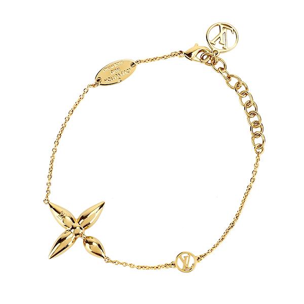 並行輸入 ルイヴィトン ブレスレット Louis Vuitton モノグラム・フラワー ブラスレ・ルイゼット M00372レディース ゴールド 金 | LOUIS VUITTON