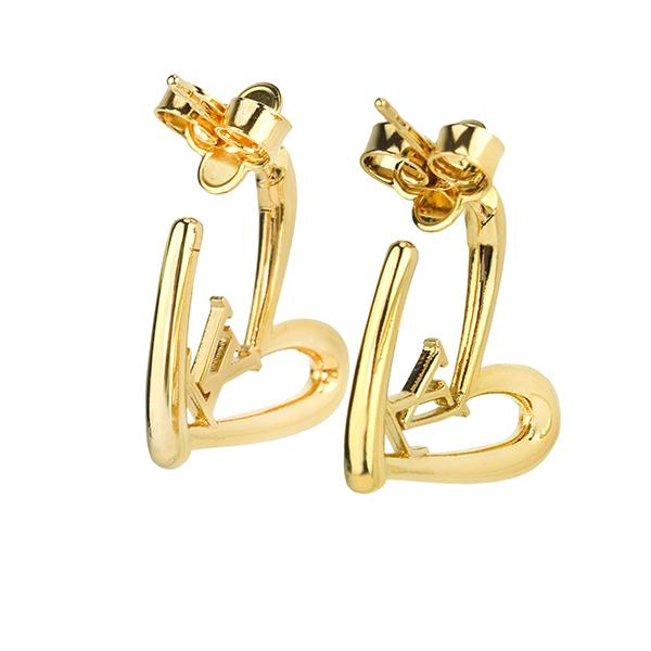 LOUIS VUITTON ハート型ピアス ゴールド LOUIS VUITTON 並行輸入 ルイヴィトン ピアス Louis Vuitton LVハート