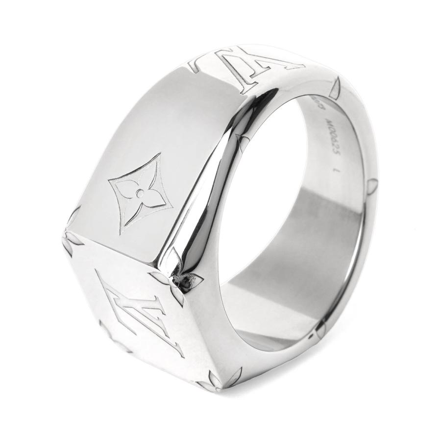 並行輸入 ルイヴィトン リング Louis Vuitton モノグラム シグネットリング モノグラム M00625ユニセックス シルバー 銀 | LOUIS VUITTON | 03