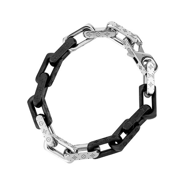 並行輸入 ルイヴィトン ブレスレット Louis Vuitton モノグラム ブラスレ・モノグラム チェーン M00687ユニセックス シルバー 銀 ブラック 黒 | LOUIS VUITTON | 02