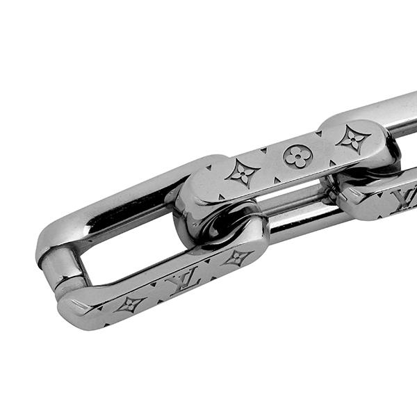 並行輸入 ルイヴィトン ブレスレット Louis Vuitton モノグラム ブラスレ・モノグラム チェーン M00687ユニセックス シルバー 銀 ブラック 黒 | LOUIS VUITTON | 04