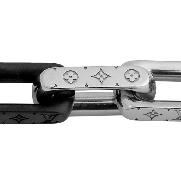 並行輸入 ルイヴィトン ブレスレット Louis Vuitton モノグラム ブラスレ・モノグラム チェーン M00687ユニセックス シルバー 銀 ブラック 黒 | LOUIS VUITTON | 06