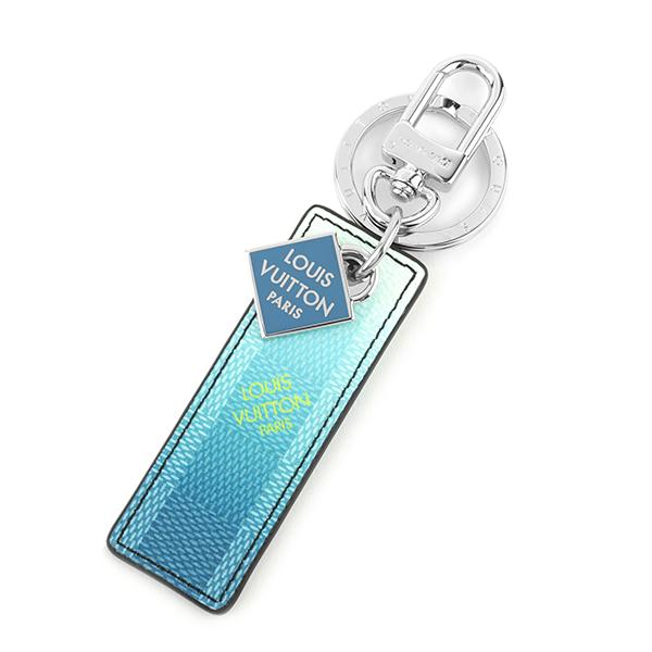 並行輸入 ルイヴィトン キーホルダー Louis Vuitton ダミエ・ストライプ ポルトクレ・ダミエストライプス M00735メンズ ブルー 青 | LOUIS VUITTON