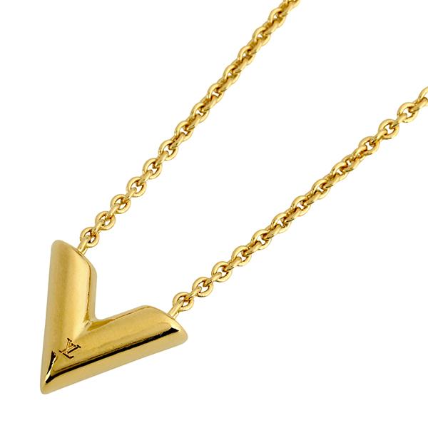 並行輸入 ルイヴィトン ネックレス Louis Vuitton モノグラム LV ネックレス・エセンシャル V M00857レディース ゴールド 金 | LOUIS VUITTON