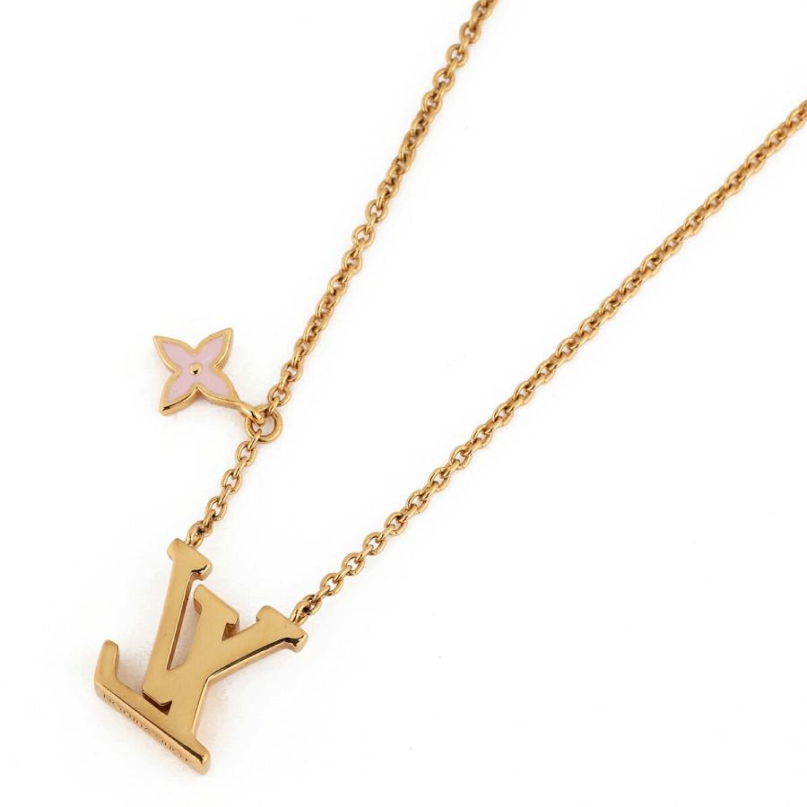 並行輸入 ルイヴィトン ネックレス Louis Vuitton モノグラム NECKLACE LV ICONIC ENAMEL M01215レディース ゴールド 金 | LOUIS VUITTON | 01