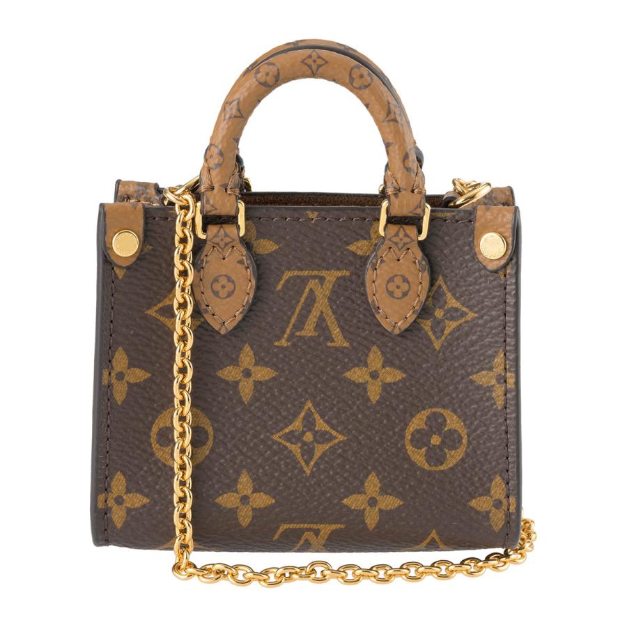 並行輸入 ルイヴィトン ポーチ Louis Vuitton モノグラム バッグチャーム・マイクロ オン ザ ゴー M02133レディース ブラウン 茶 | LOUIS VUITTON | 01