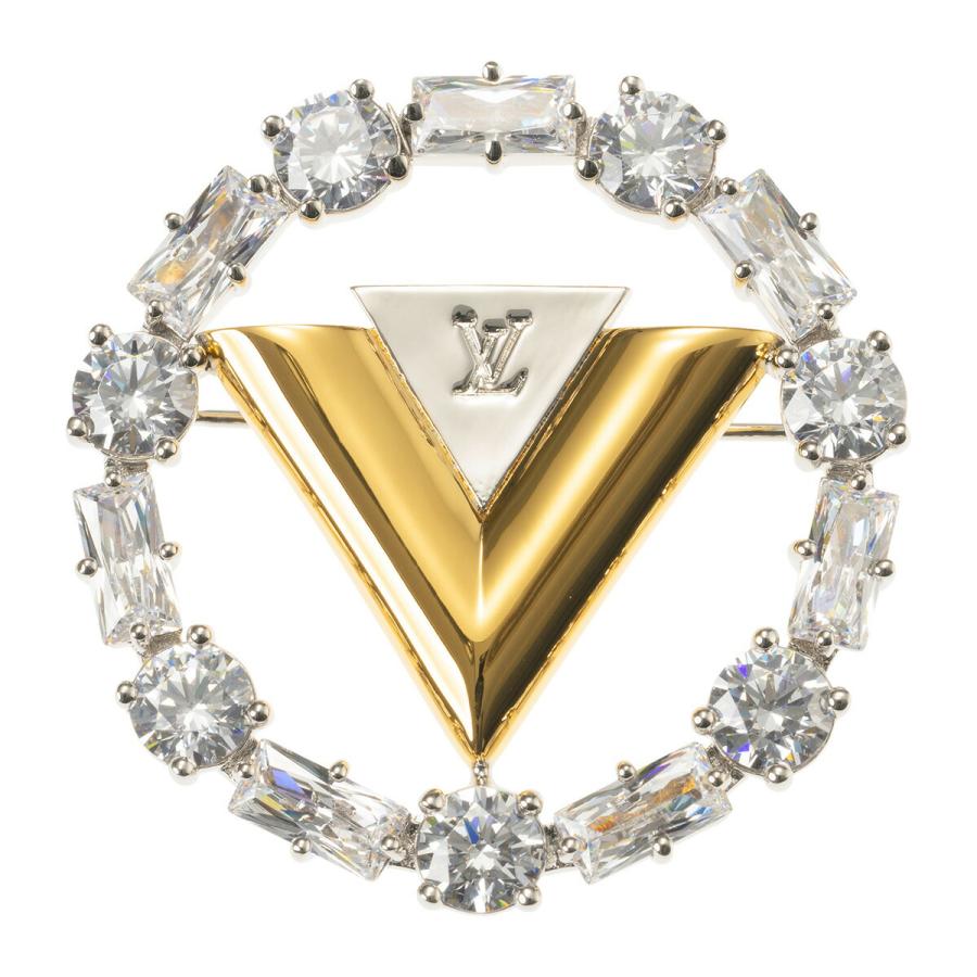 並行輸入 ルイヴィトン ブローチ Louis Vuitton モノグラム ブローチ・V フォー ヴィトン M02263レディース ゴールド 金 シルバー 銀 | LOUIS VUITTON
