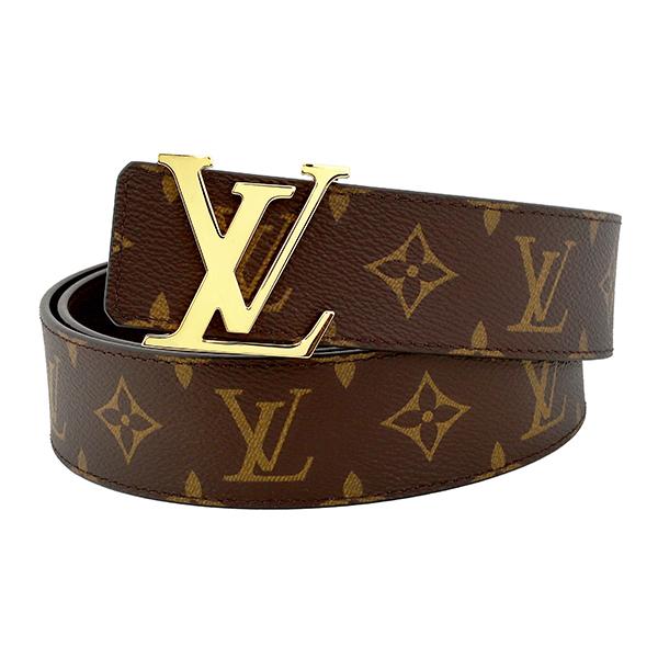 並行輸入 ルイヴィトン ベルト Louis Vuitton モノグラム サンチュール・LV イニシャル 40MM リバーシブル M0323Uユニセックス ブラウン 茶 | LOUIS VUITTON