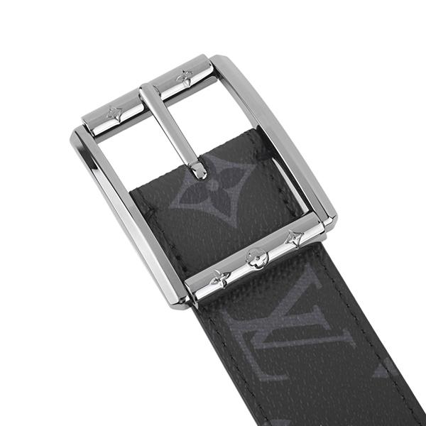 並行輸入 ルイヴィトン ベルト Louis Vuitton モノグラム・エクリプス サンチュール・LV アップタウン 35MM リバーシブル M0541Uメンズ グレー ブラック | LOUIS VUITTON | 02