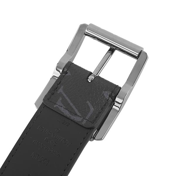 並行輸入 ルイヴィトン ベルト Louis Vuitton モノグラム・エクリプス サンチュール・LV アップタウン 35MM リバーシブル M0541Uメンズ グレー ブラック | LOUIS VUITTON | 05