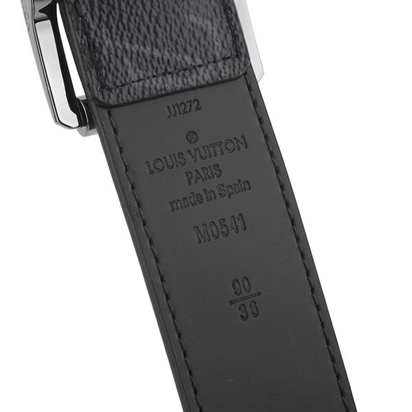 並行輸入 ルイヴィトン ベルト Louis Vuitton モノグラム・エクリプス サンチュール・LV アップタウン 35MM リバーシブル M0541Uメンズ グレー ブラック | LOUIS VUITTON | 08