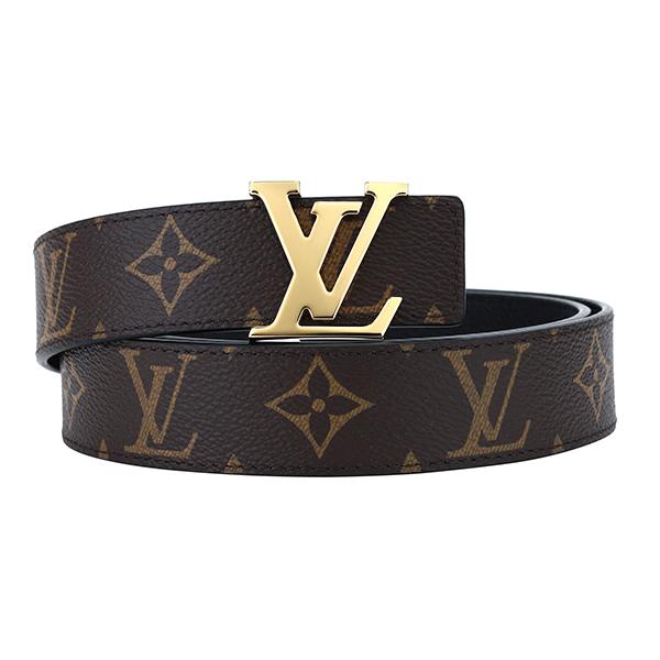 並行輸入 ルイヴィトン ベルト Louis Vuitton モノグラム サンチュール・LVイニシャル 30MM リバーシブル M0565Wレディース ブラウン 茶 | LOUIS VUITTON
