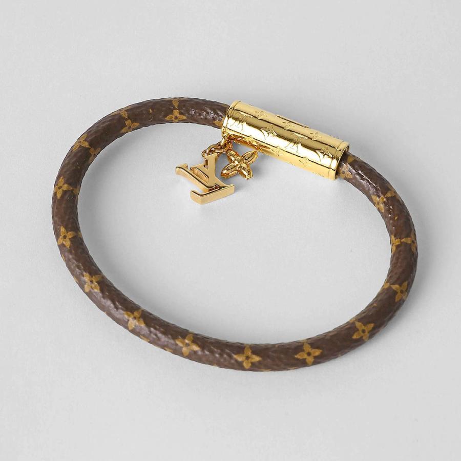 並行輸入 ルイヴィトン ブレスレット Louis Vuitton モノグラム ブレスレット・LV プッシュ M1035Fレディース ブラウン 茶 爆買 | LOUIS VUITTON | 01