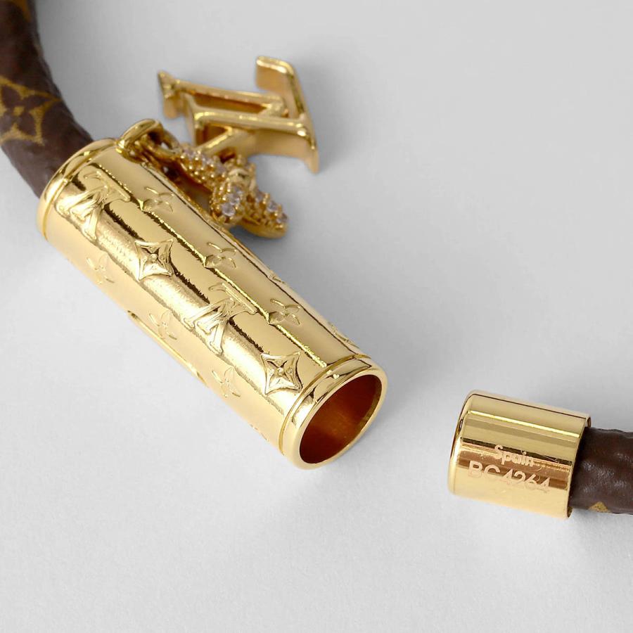並行輸入 ルイヴィトン ブレスレット Louis Vuitton モノグラム ブレスレット・LV プッシュ M1035Fレディース ブラウン 茶 爆買 | LOUIS VUITTON | 05