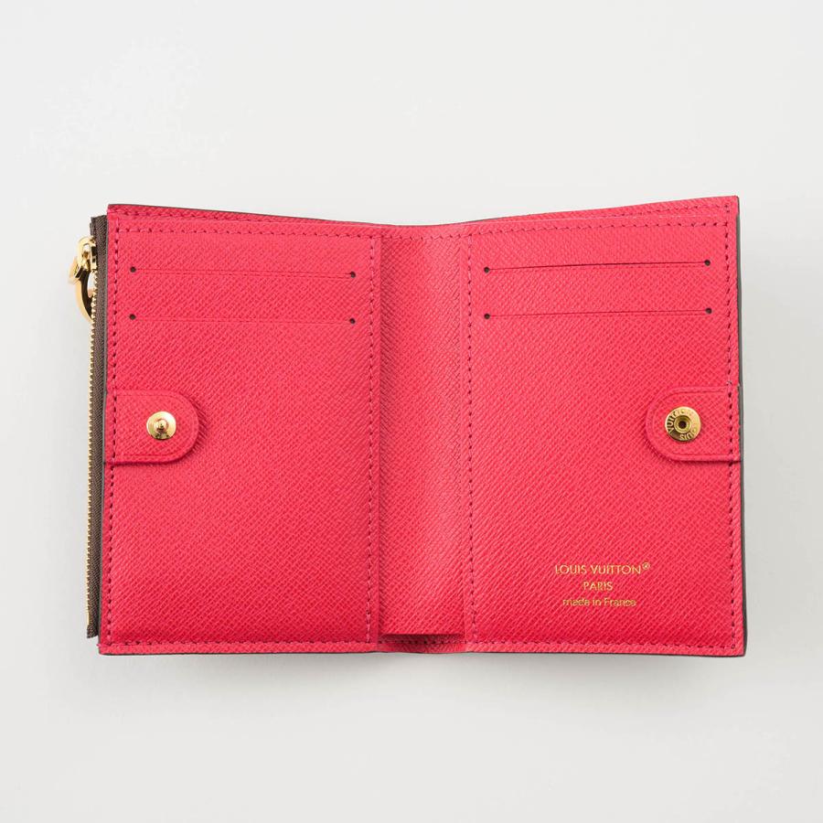 並行輸入 ルイヴィトン 2つ折り財布 Louis Vuitton モノグラム ポルトフォイユ・リサ M11380 レディース ブラウン 茶 ピンク | LOUIS VUITTON | 03