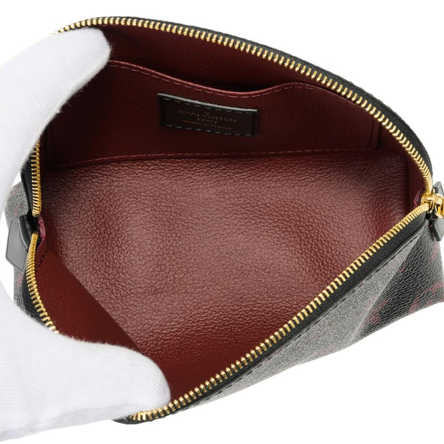 並行輸入 ルイヴィトン ポーチ Louis Vuitton モノグラム ポシェット・コスメティック PM M12593レディース ブラック 黒 レッド  赤 | LOUIS VUITTON | 04