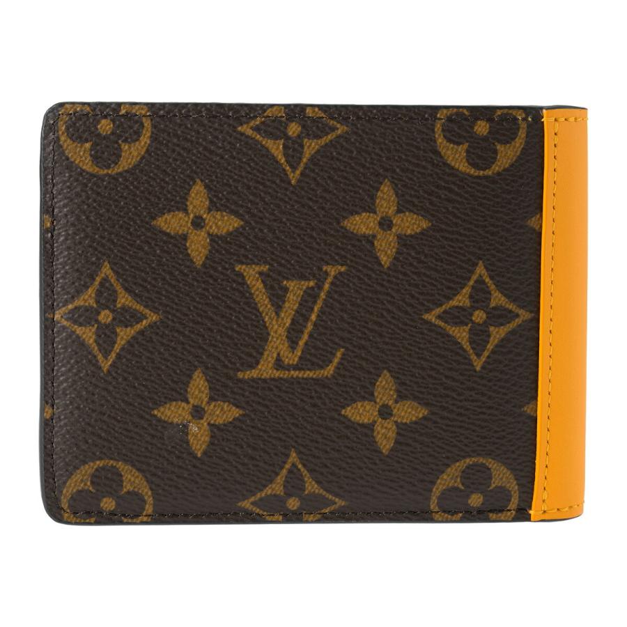 並行輸入 ルイヴィトン 2つ折り財布 Louis Vuitton モノグラム マカサー ポルトフォイユ・ミュルティプル M12837メンズ ブラウン 茶 イエロー 黄色 爆買 | LOUIS VUITTON | 01
