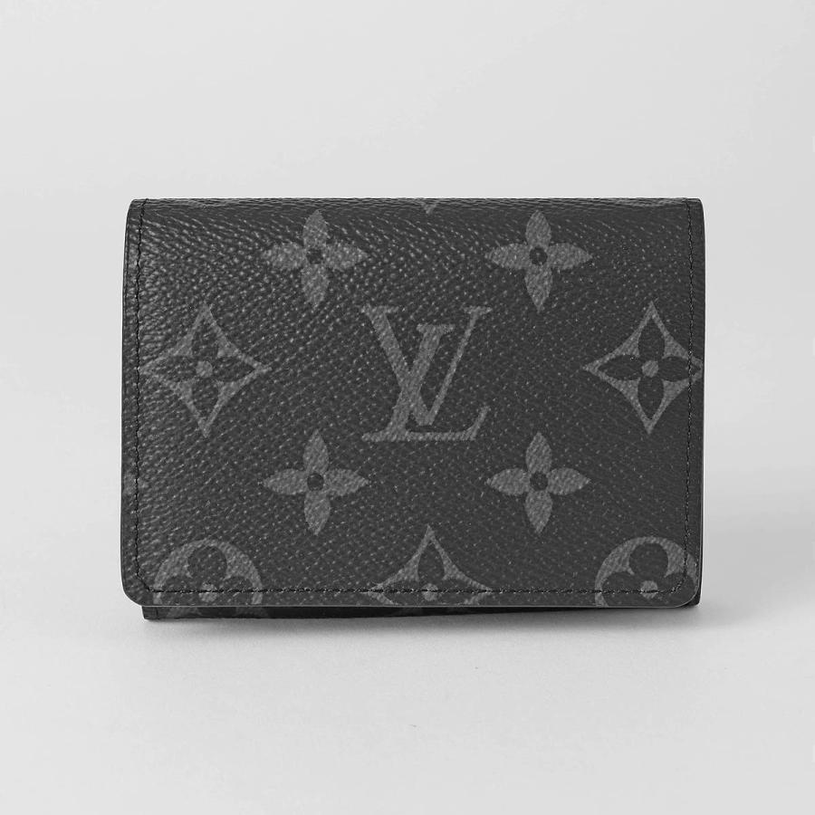 並行輸入 ルイヴィトン カードケース Louis Vuitton モノグラム・エクリプス アンヴェロップ・カルト ドゥ ヴィジット M12874メンズ ブラック 黒 グレー | LOUIS VUITTON