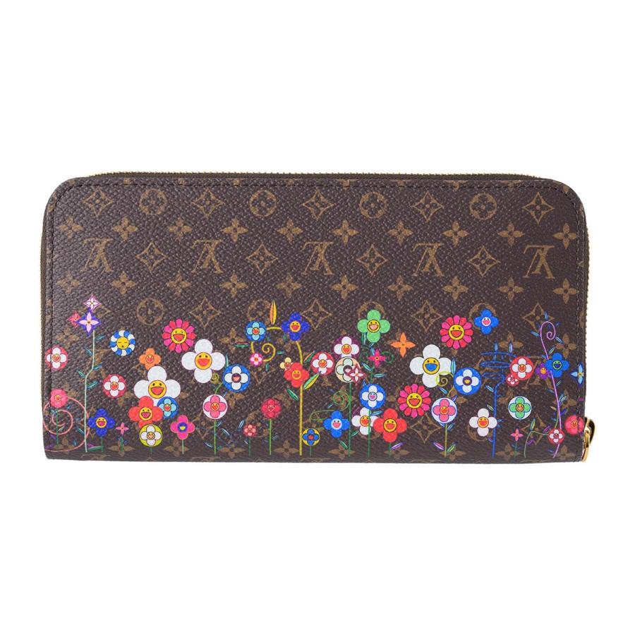 並行輸入 ルイヴィトン 長財布(ラウンドファスナー) Louis Vuitton ルイ・ヴィトン×村上隆 ジッピー・ウォレット M14162レディース ブラウン 茶 | LOUIS VUITTON | 01