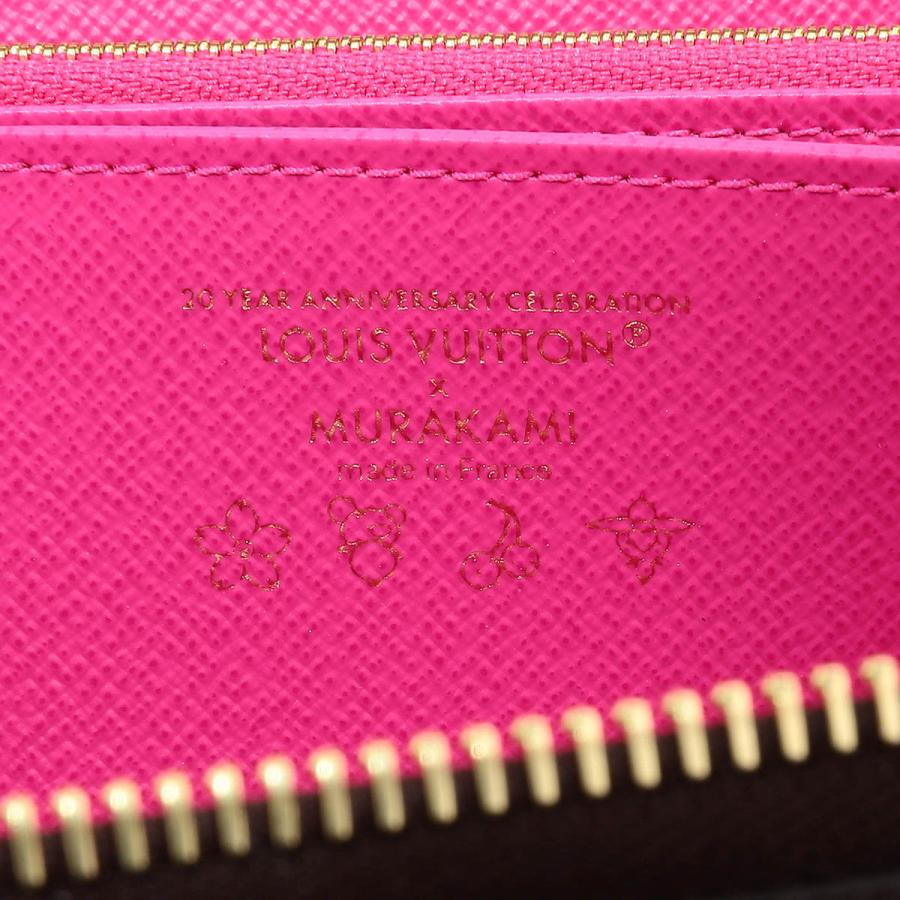 並行輸入 ルイヴィトン 長財布(ラウンドファスナー) Louis Vuitton ルイ・ヴィトン×村上隆 ジッピー・ウォレット M14162レディース ブラウン 茶 | LOUIS VUITTON | 09