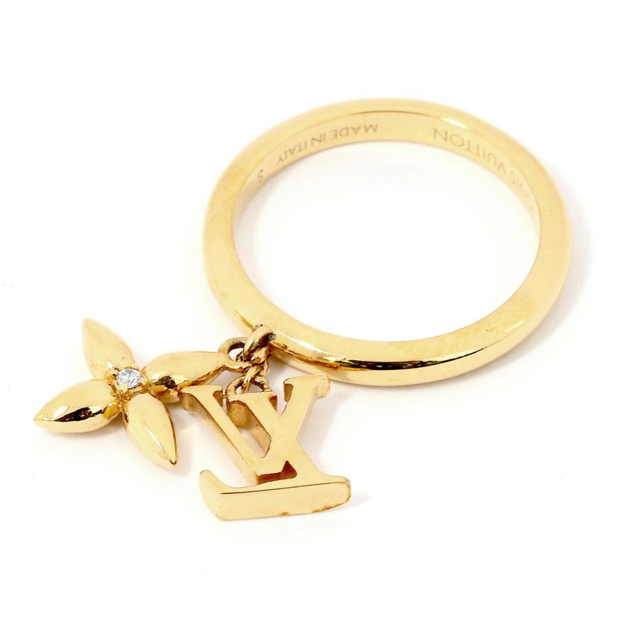 並行輸入 ルイヴィトン リング Louis Vuitton モノグラム リング・ルイゼット シグネチャー M1436Sレディース ゴールド 金 | LOUIS VUITTON | 01